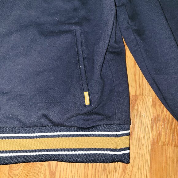 Timberland Hoodie Full Zip Jacket Navy Blue Medium Vintage Fleece Tree Logo 1973 - Picture 7 of 7